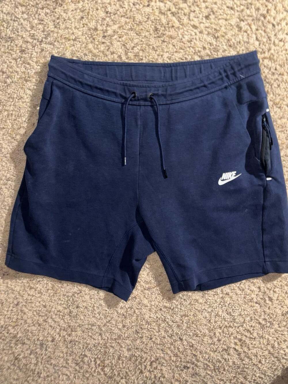 Nike Tech Fleece Shorts Navy Blue